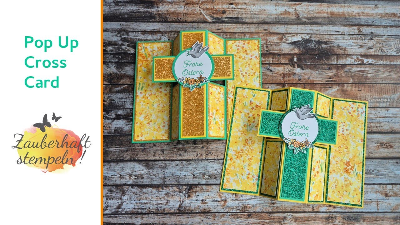 Pop Up Cross Card | Kommunion, Ostern, Konfirmation uvm | Kreuz-Pop Up Karte | Stampin' Up! | DIY