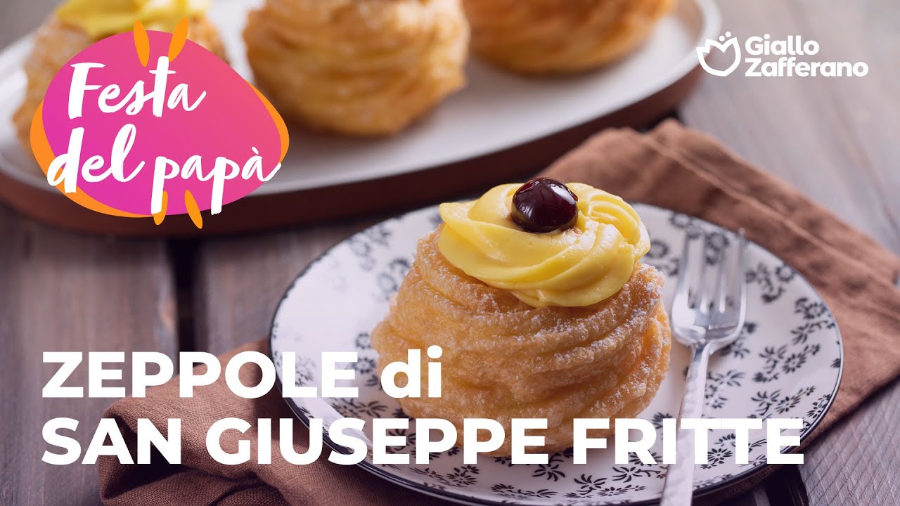 ZEPPOLE di SAN GIUSEPPE FRITTE - il DOLCE della FESTA del PAPÀ💙🥰