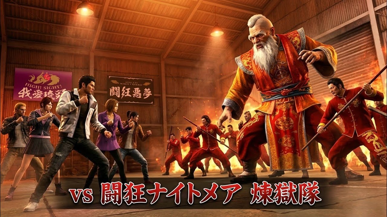 「桐生以外ガールズ vs 闘狂ナイトメア 煉獄隊」龍が如く 極3