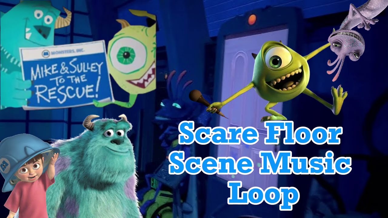 Monsters Inc. Mike & Sulley to the Rescue! - Scare Floor Scene Music Loop
