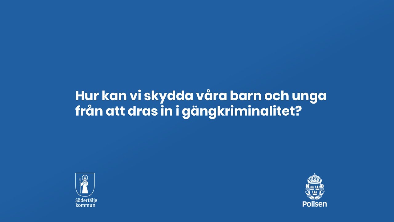 Hur kan vi skydda våra barn och unga från att dras in i gängkriminalitet?