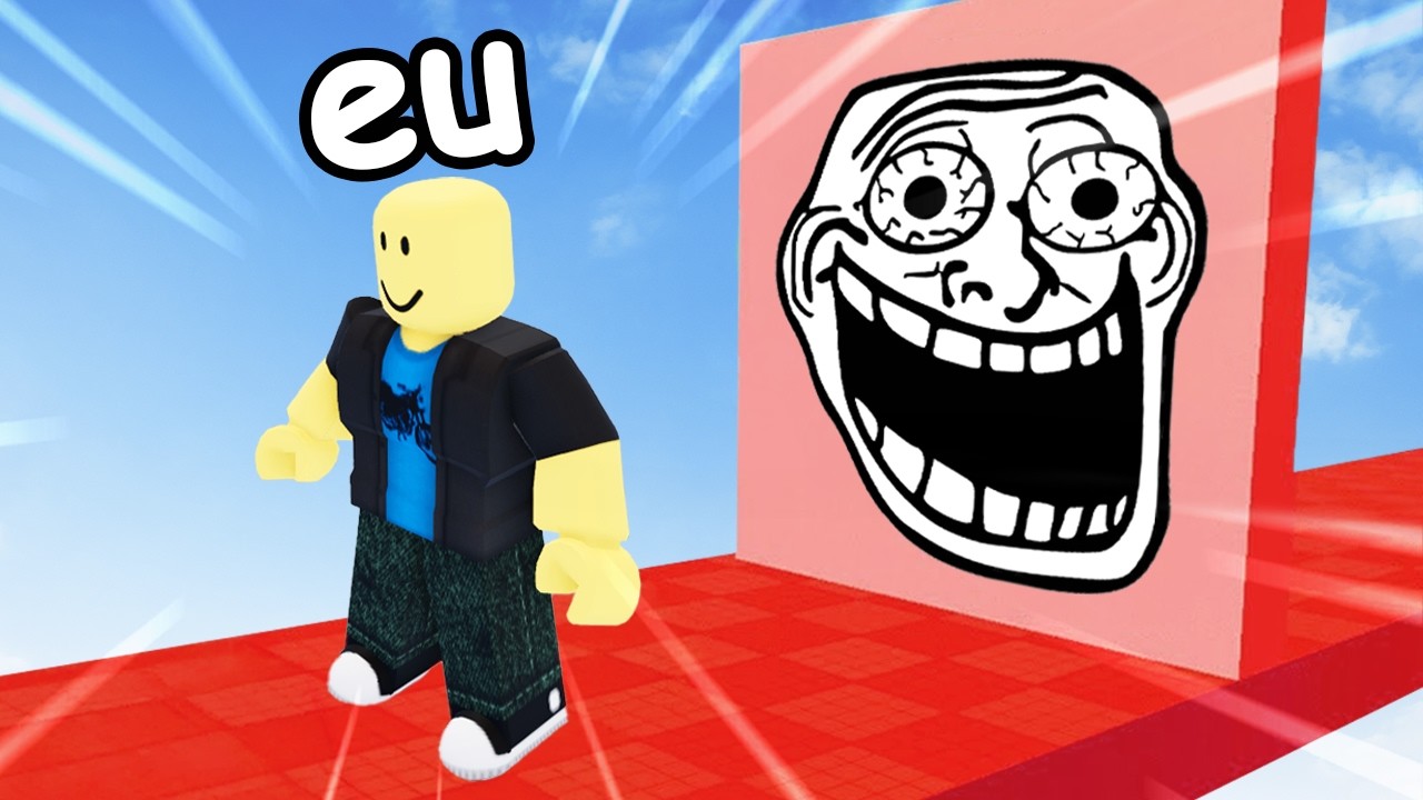 testei o jogo MAIS DIF&Iacute;CIL e troll do ROBLOX