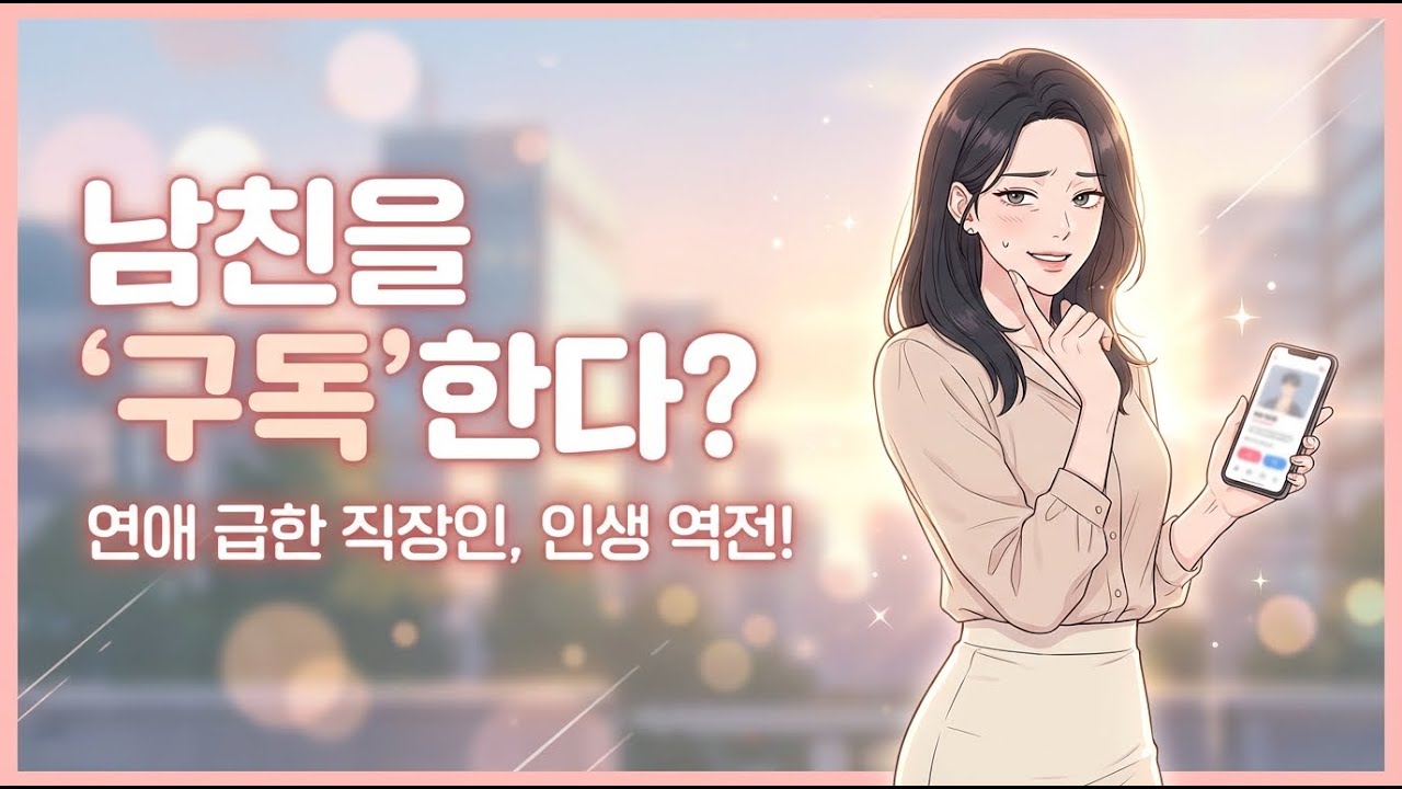 💔 남자친구도 돈 주고 산다? 20대 직장인의 '구독형 연애', 예상치 못한 결말은?