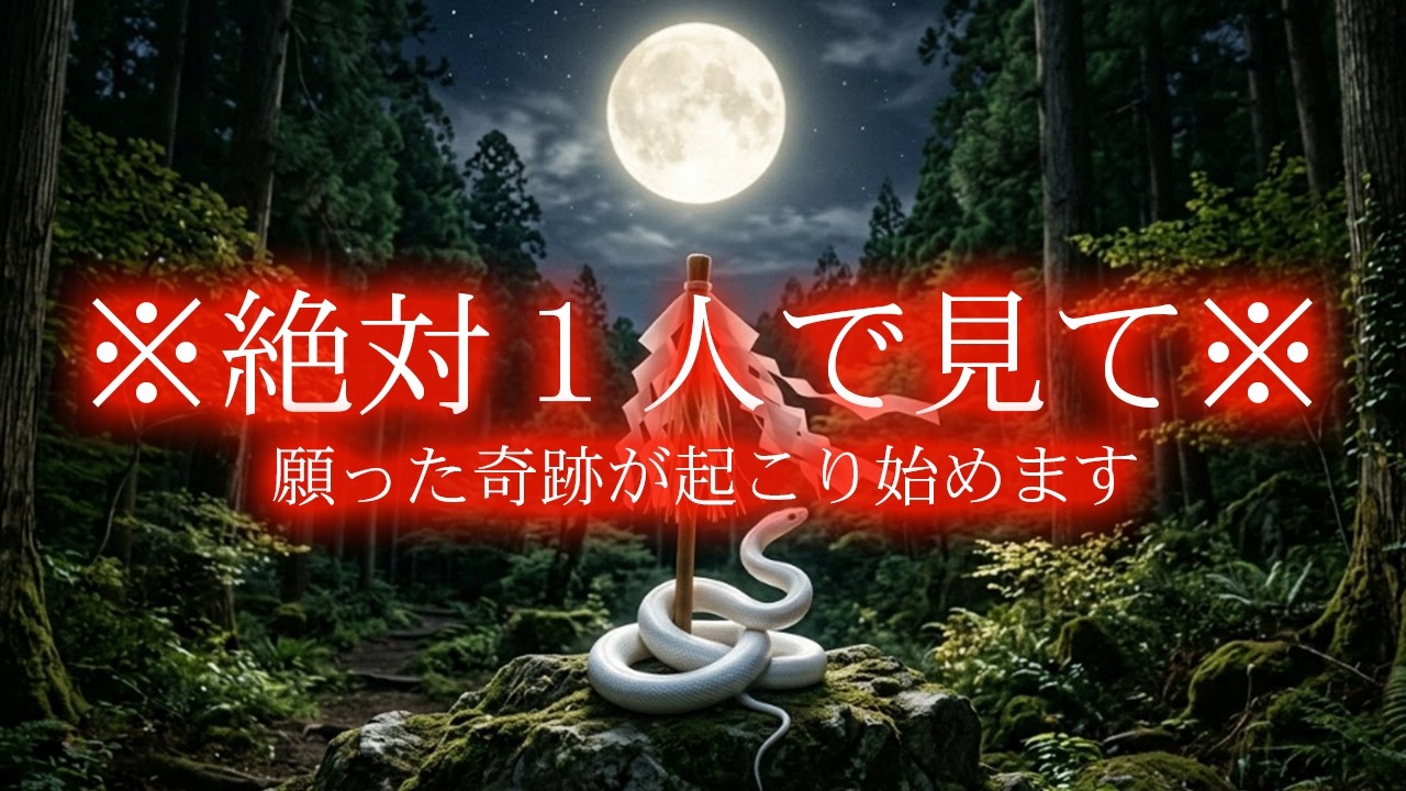 【必ず1人で見て】この動画と巡り会えたら願った奇跡が起こり本当にあなたに必要なお金が届きます。絶対に再生しておいてください。 幸運 恋愛運 仕事運 健康運 金運