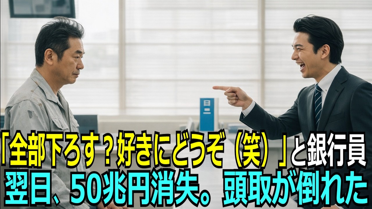 【衝撃の結末】作業服の男を侮辱した銀行員…直後、銀行は崩壊寸前に。彼の正体を知った瞬間すべてが変わった