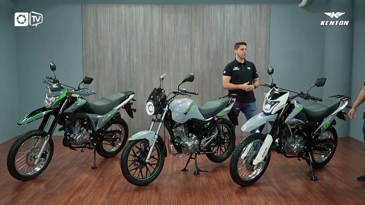 Presentación de modelos de motos Kenton edición gris