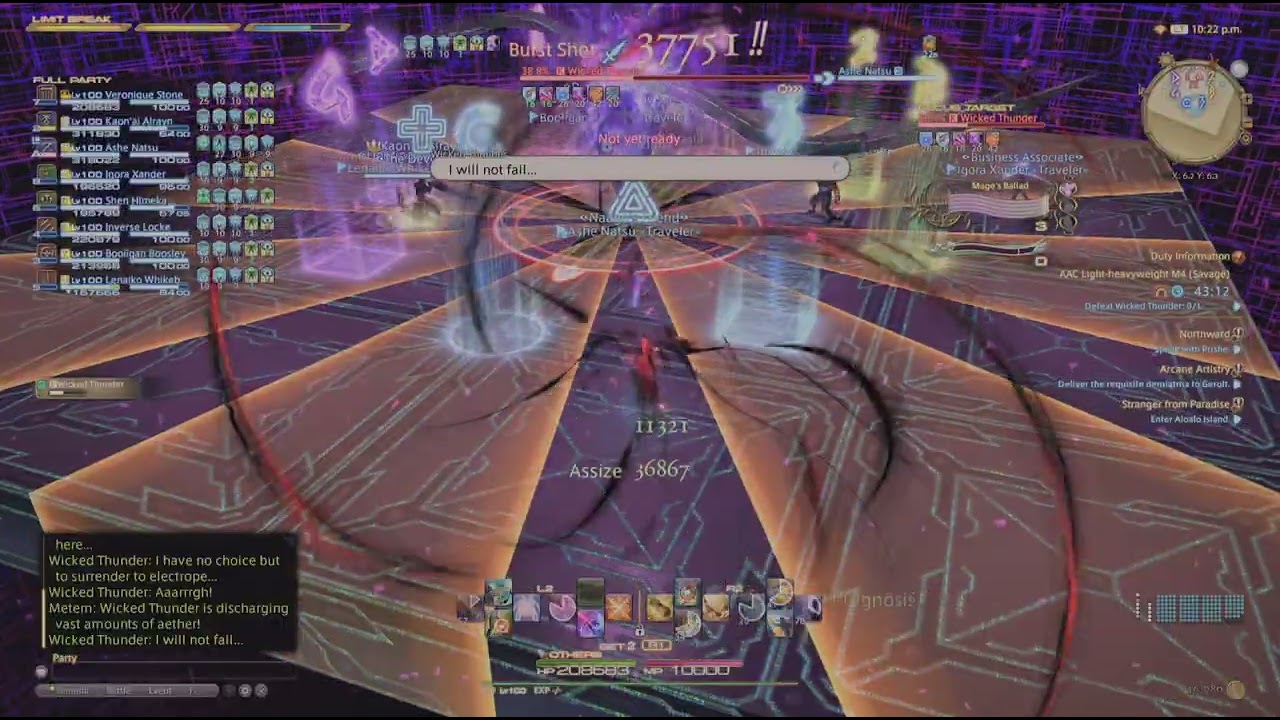 FINAL FANTASY XIV M4s Bard pov clear