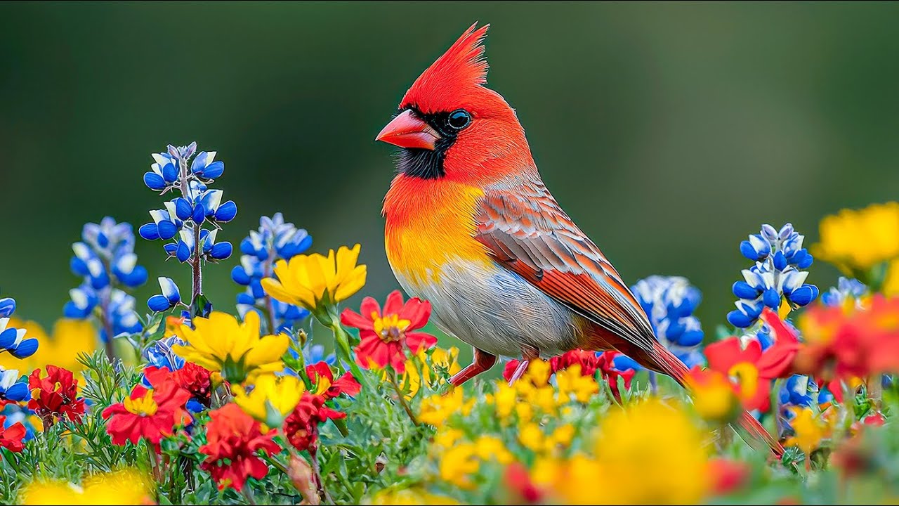 Relax with Colorful Birds 🕊️ Nature’s Breathtaking Sounds for Healing and Stress Relief
