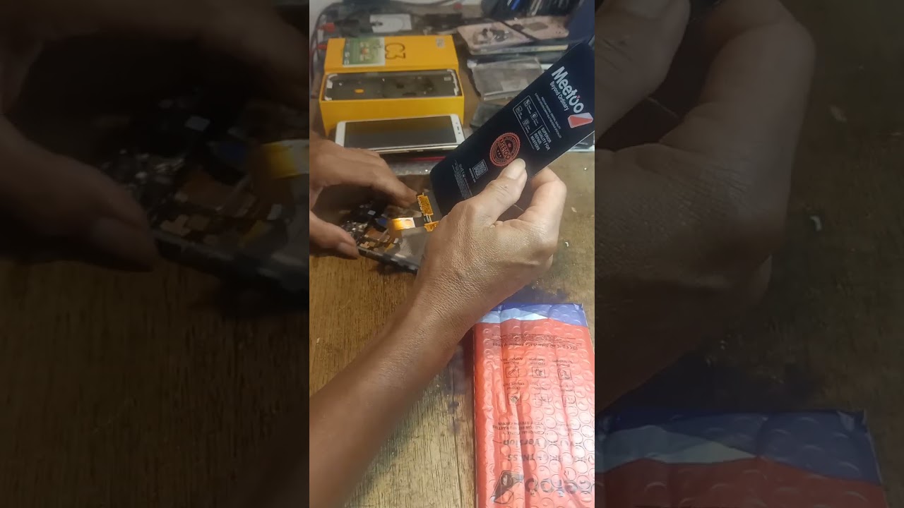 Unboxing lcd realme c3 dari partdistro WTC surabaya