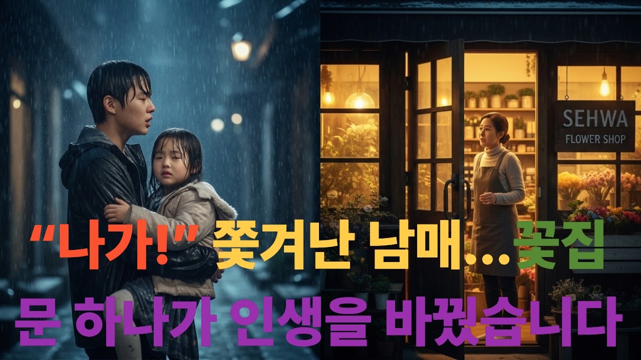 쫓겨난 남매를 받아준 꽃집 사장… 12년 뒤 놀라운 일이 벌어졌습니다#ai소설, #ai드라마