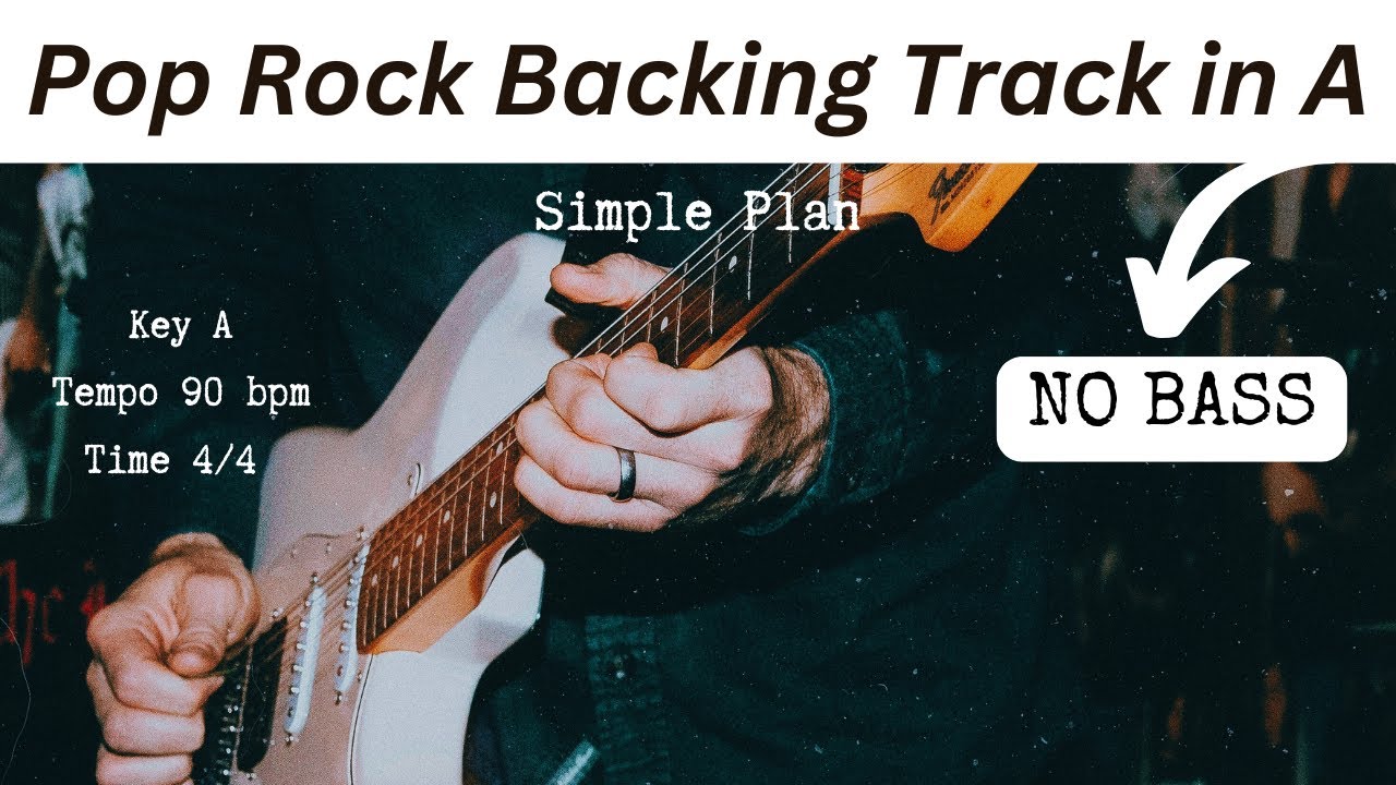 Pop Rock Backing Track | Backing Track Without Bass | The most used chord progression in history?