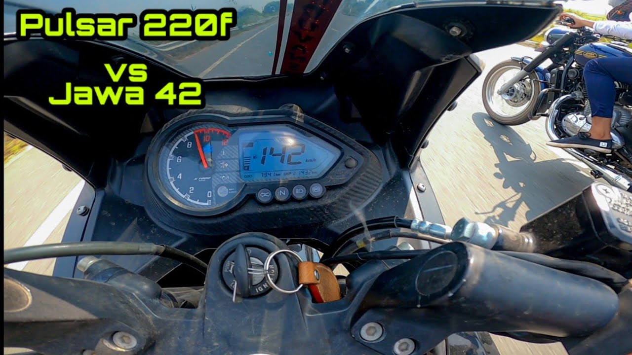 PULSAR 220F vs JAWA 42 | DRAG RACE | TOP END TEST