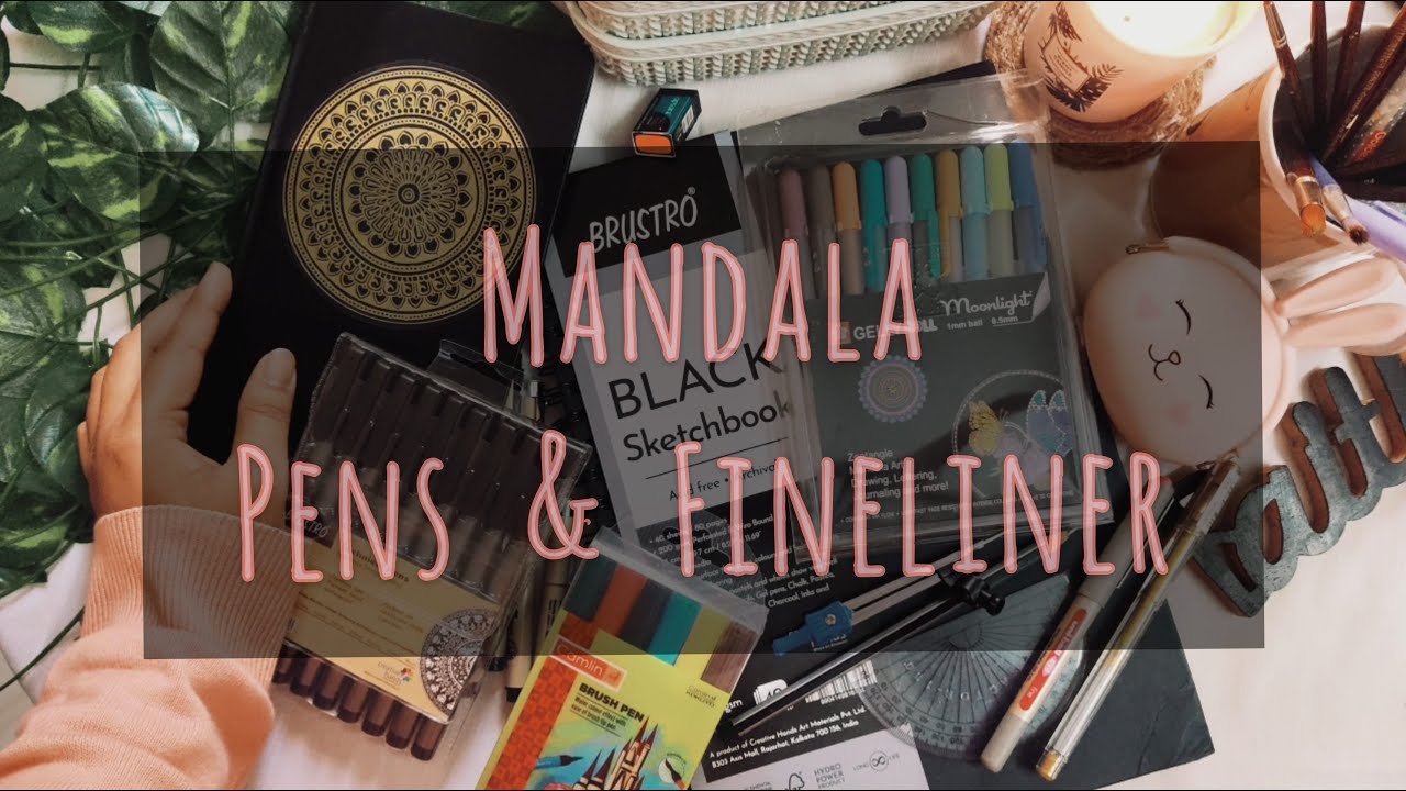 Mandala Art Supplies || Mandala Pens & Fineliners  