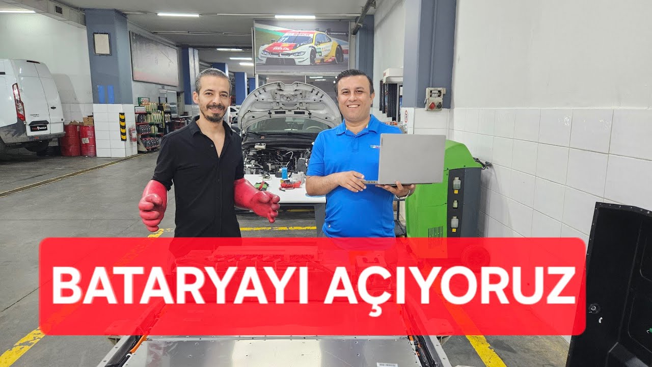 Türkiye'de İlk. Elektrikli Arabanın Bataryasını Açtık