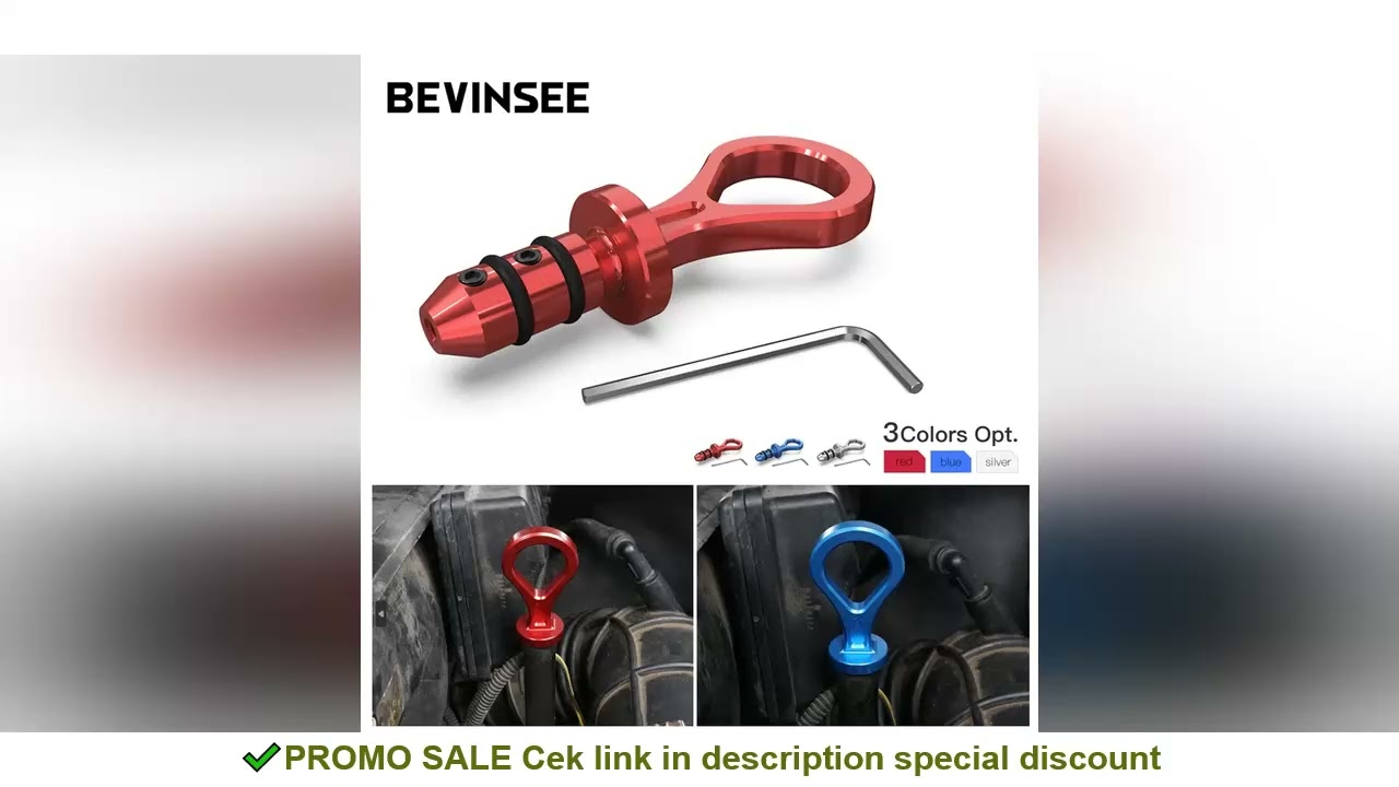 BEVINSEE Aluminum Oil Dipstick Handle For BMW E46 E39 E85 E86 Z4 316i 318i 323i 325i 328i 330i 525i