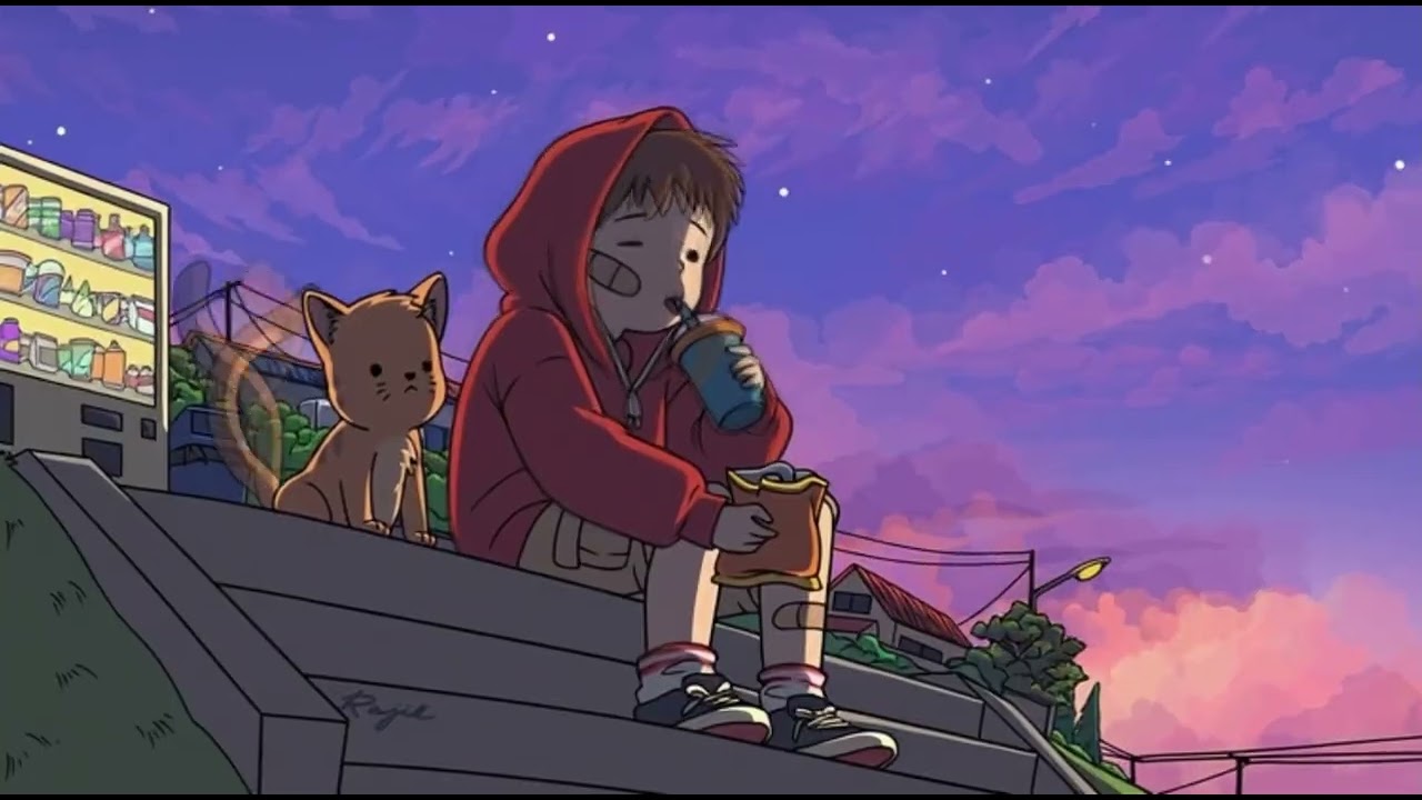 Vibe Vault | Anime Lo Fi Chill – Rooftop Study & Relax Music