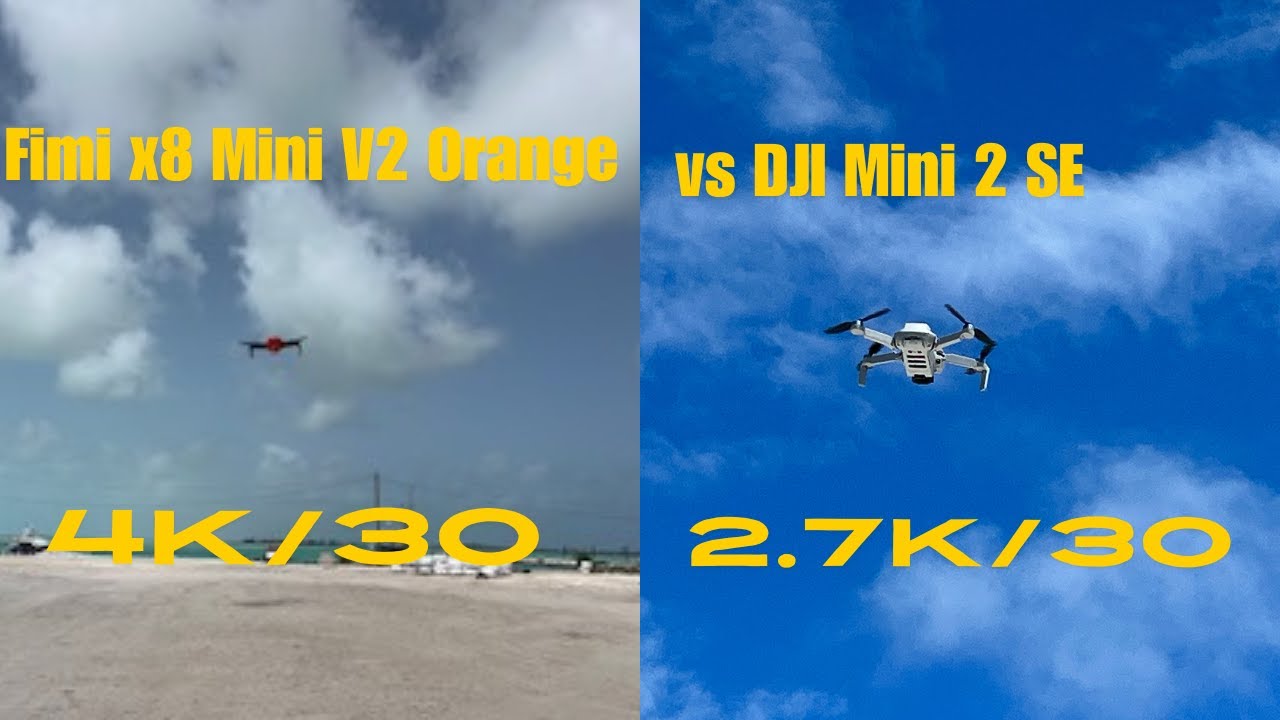 Fimi x8 Mini v2 vs DJI Mini 2 SE comparison flight