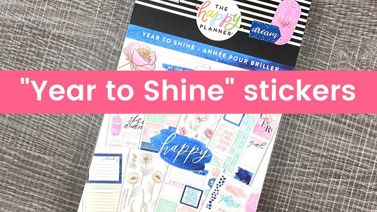 Year to Shine Happy Planner Sticker Book Flip Through