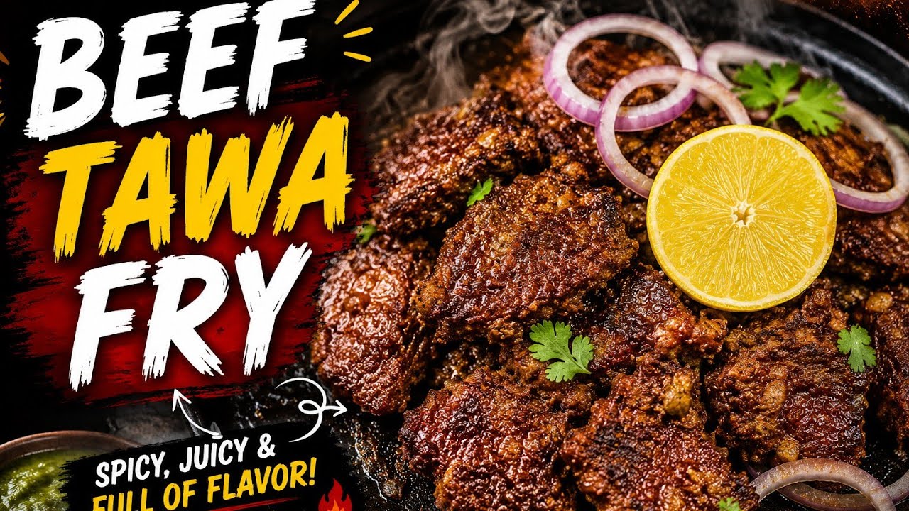 Mutton Tawa Fry Recipe 😍 | Dhaba Style Mutton Tawa ka Phal | Easy & Spicy