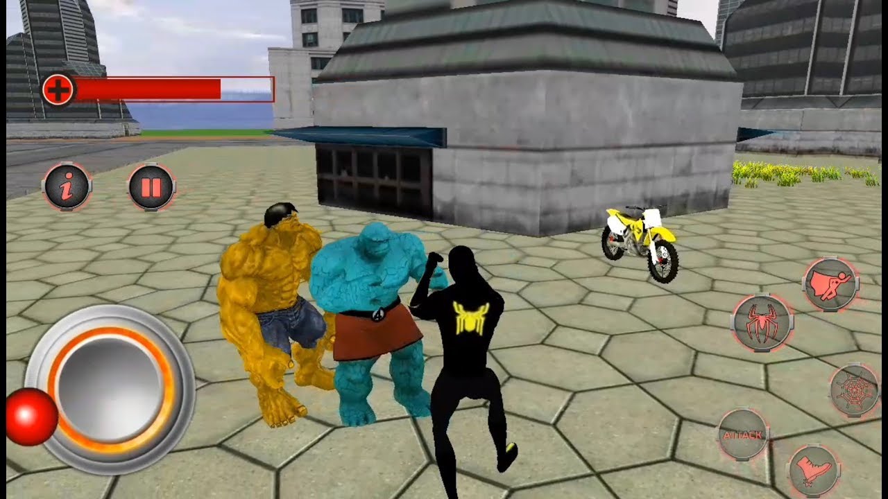 Multi Spider Heroes Rescue Fight against Monster Hero,Thing Hero,Bat Hero & White Spider - Android