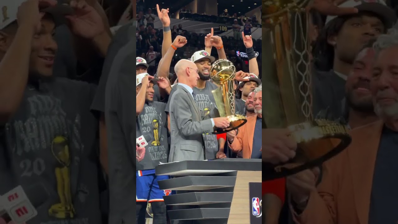 New York Knicks lift the trophy as NBA Champions!