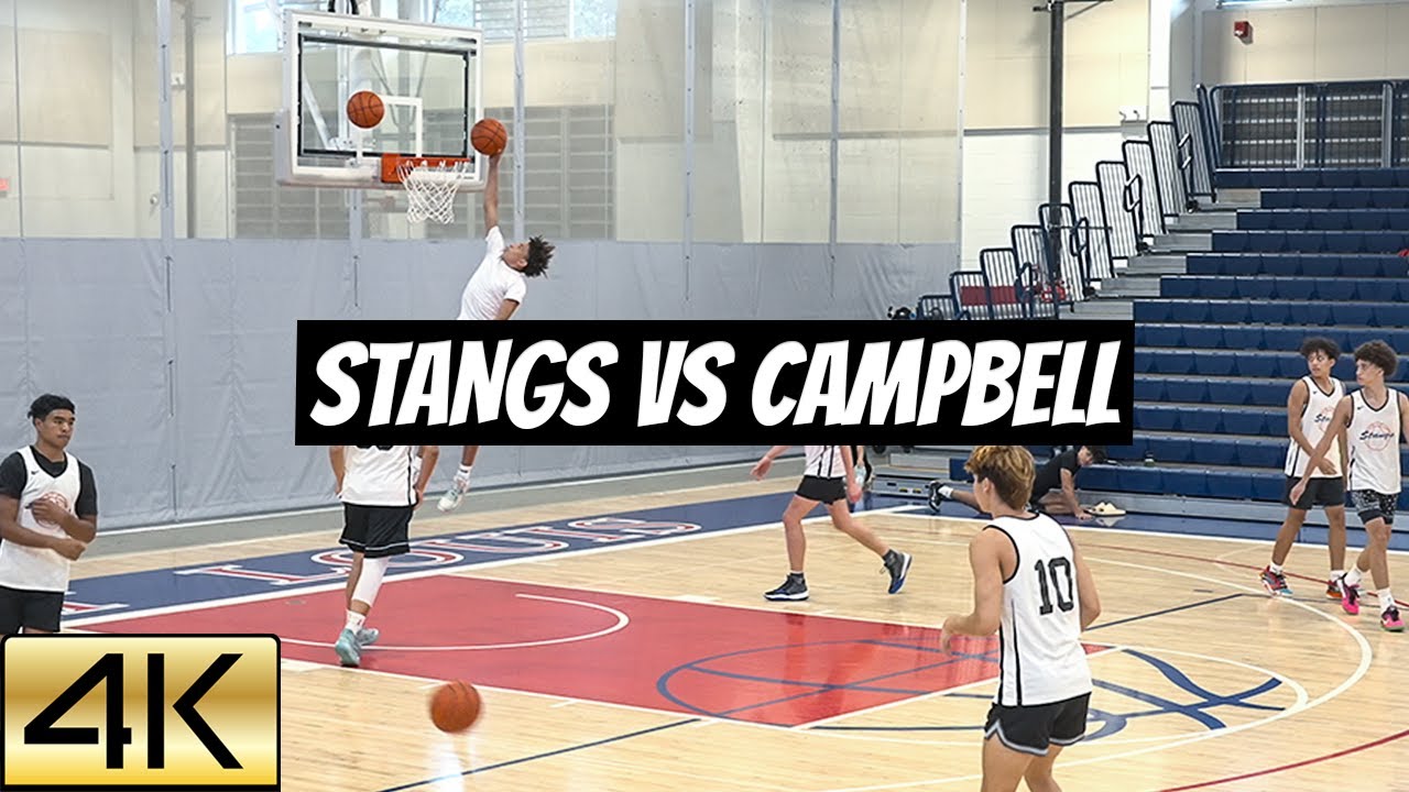 Stangs vs Campbell Basketball Highlights | 4K 60FPS