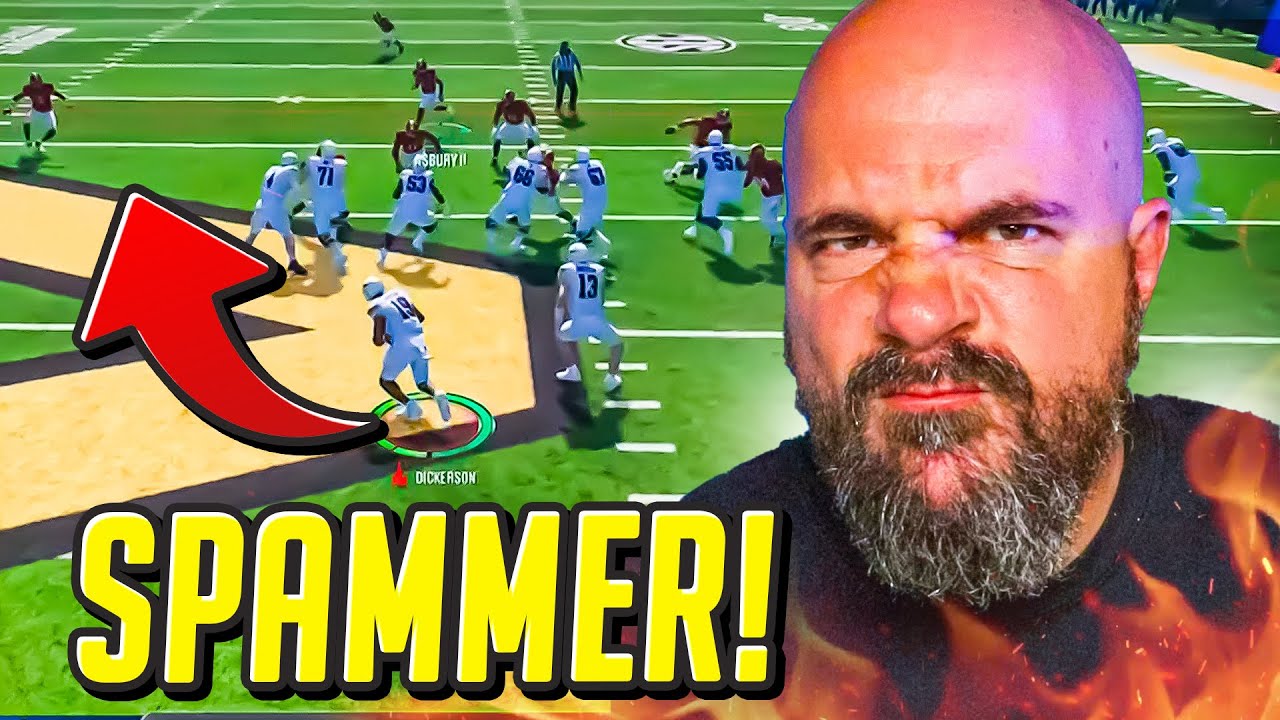 My Opponent SPAMMED HB DIRECT SNAP All Game with Eric Dickerson in College Football!!