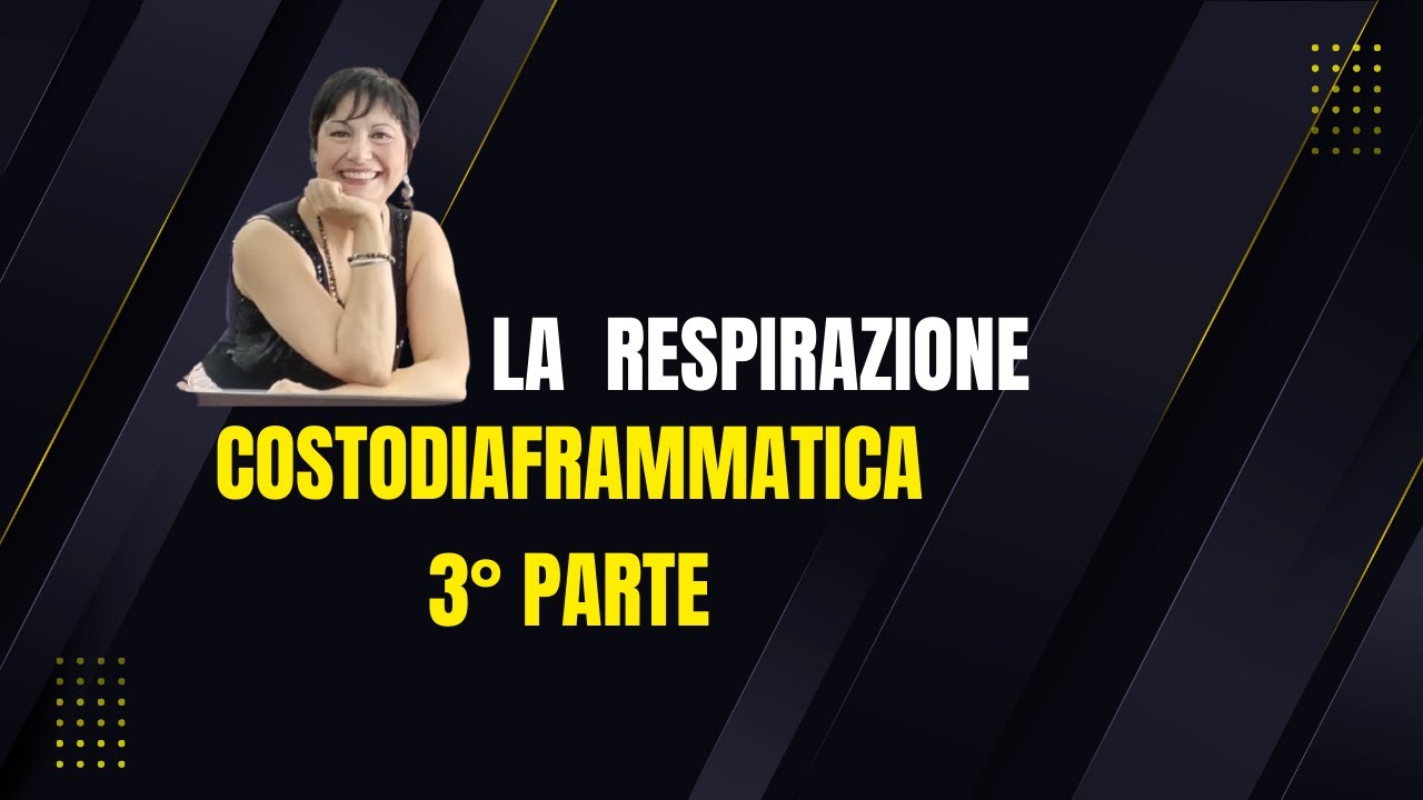 3&deg; parte la respirazione diaframmatica  : muscoli addominali e dorsali