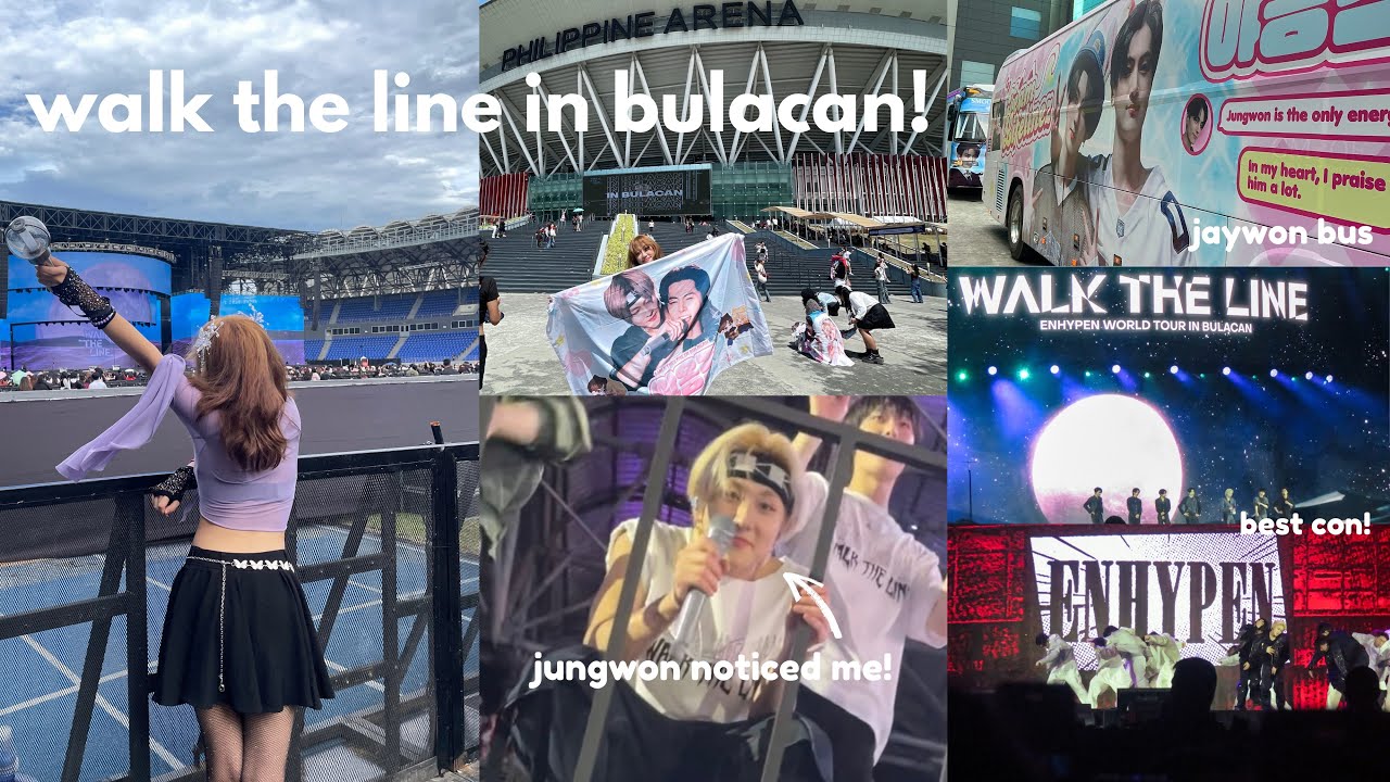 ENHYPEN WALK THE LINE IN BULACAN | Jungwon noticed me?! Freebies Haul 🤍🌸