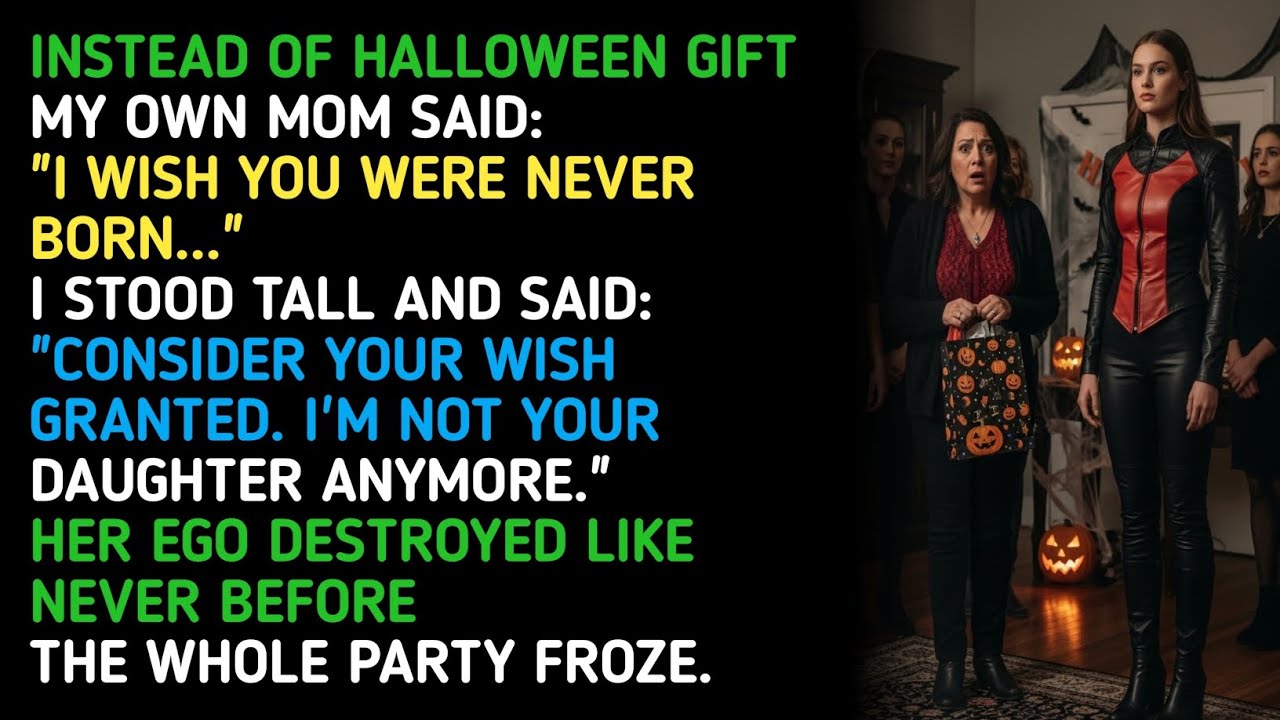 INSTEAD OF HALLOWEEN GIFT MY OWN MOM SAID: