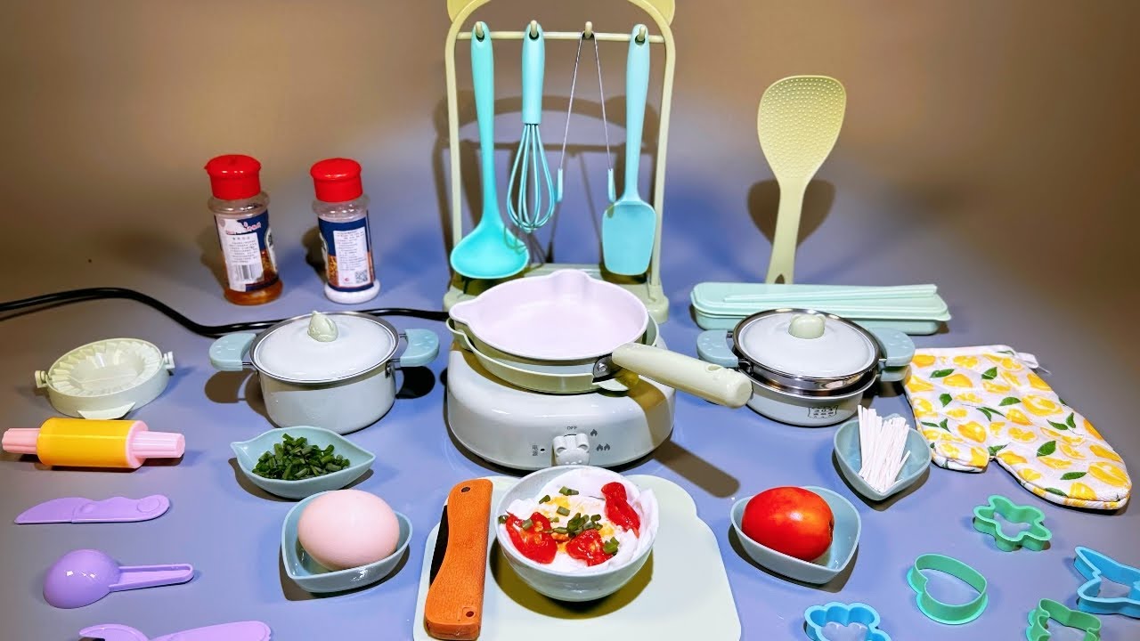 12-Minute Immersive Unboxing Review: Mini Kitchen Cookware Set That Can Actually Cook |ASMR