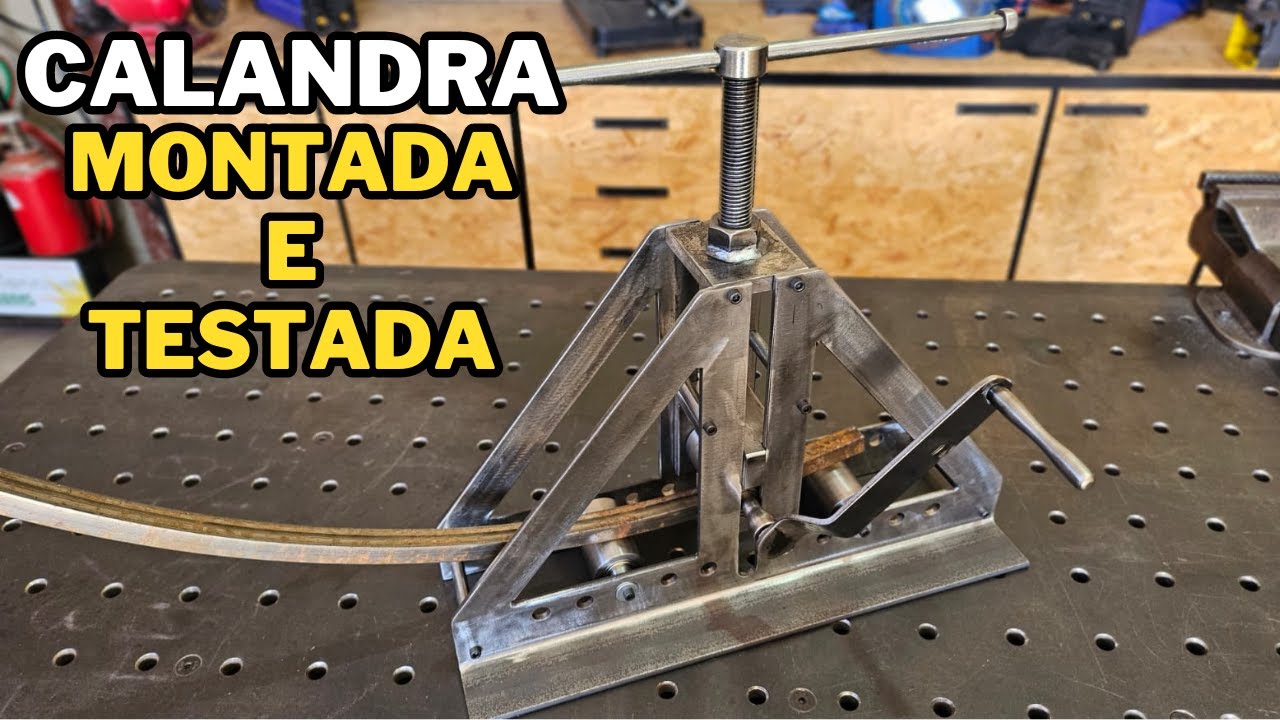 Como Fazer uma Calandra de Perfil / 04 - Usinagem das Roldanas, Montagem e Teste Final