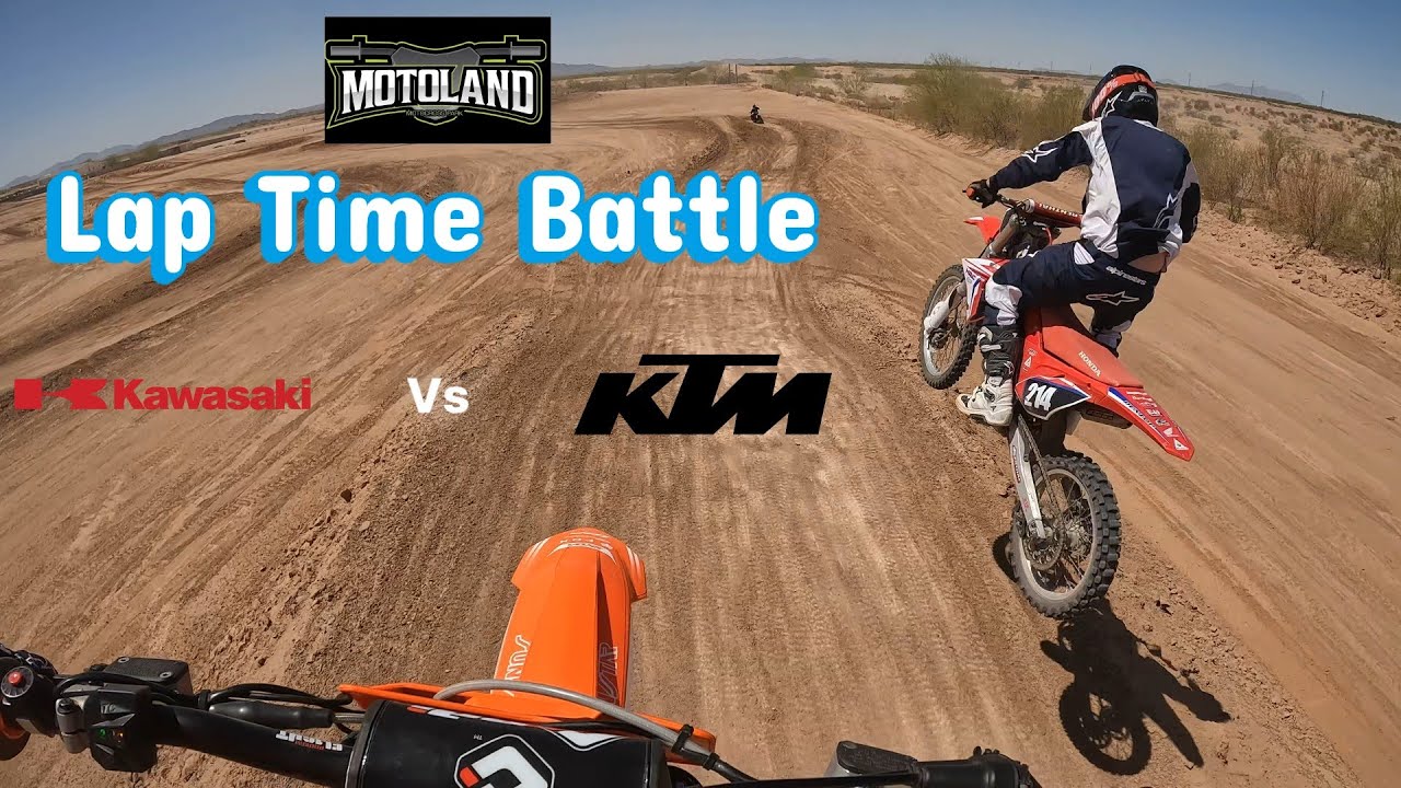 2-Stroke vs 4-Stroke Lap Battle | Motoland MX Park