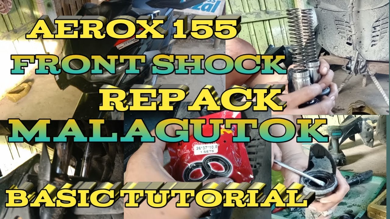 aerox 155 Front shock repack malagutok basic tutorial..#frontshockrepack #aerox155 #basictutorial.