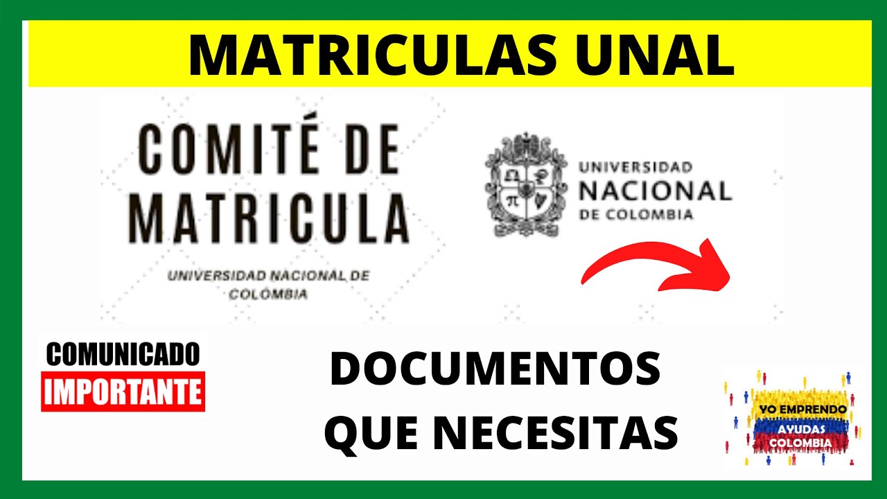 ✅MATRICULA UNIVERSIDAD NACIONAL VER DOCUMENTOS A ENVIAR