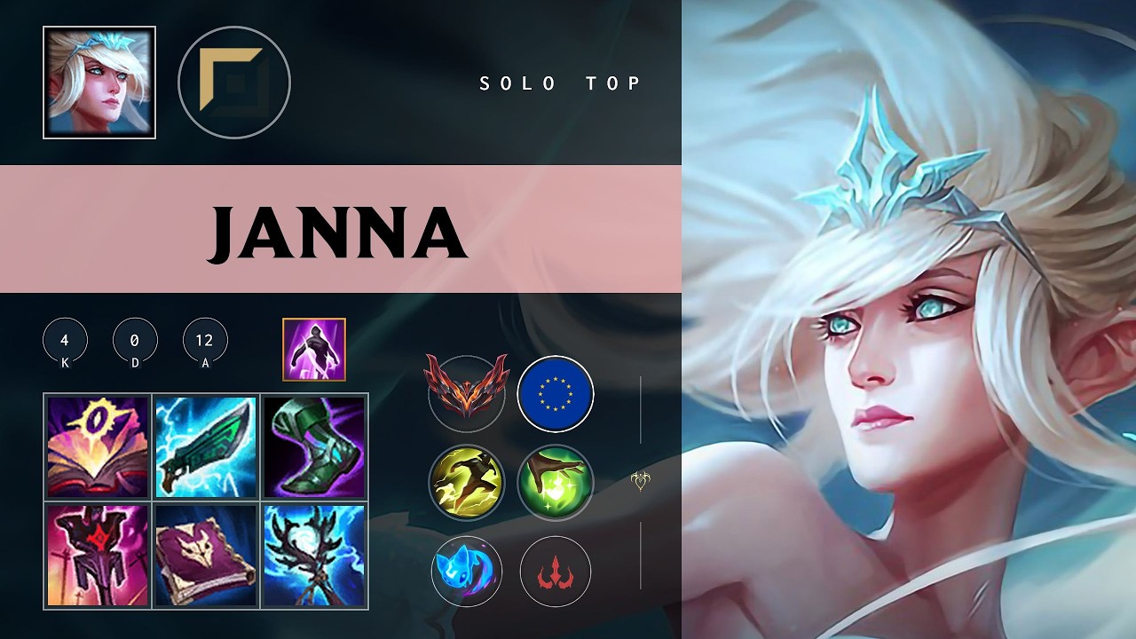 Janna Top vs Jax - EUW Grandmaster Patch 26.10