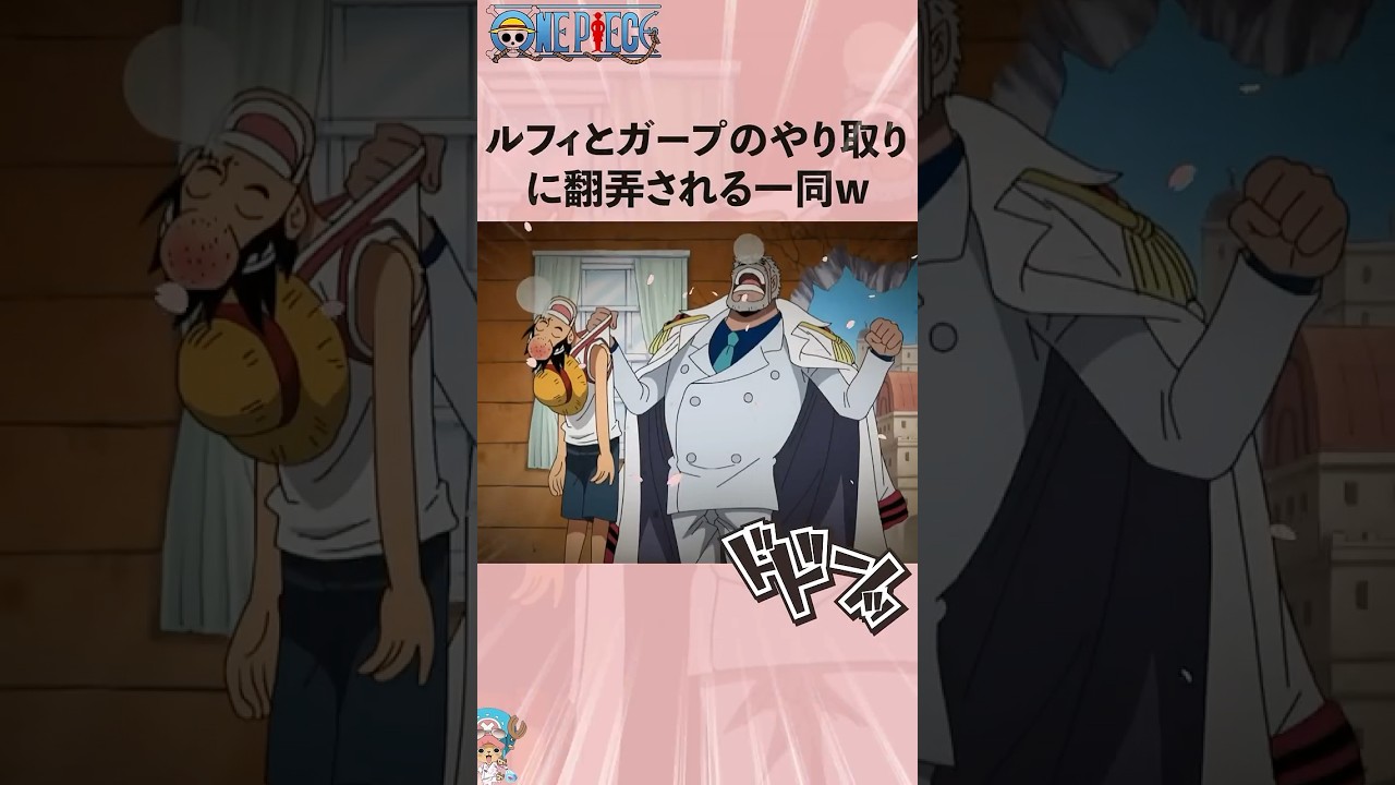 ルフィとガープのやり取りに翻弄される一同w #ワンピース #onepiece #アニメ #雑学