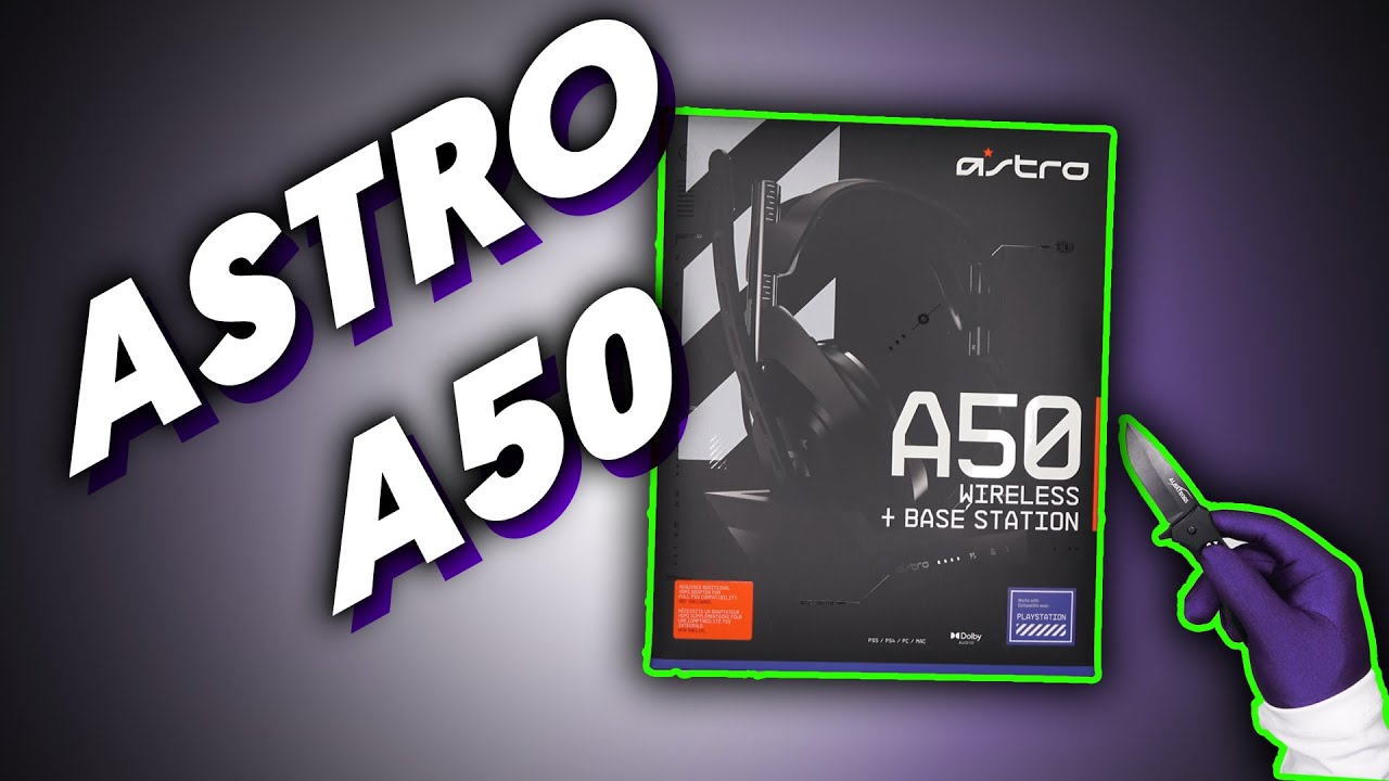 Astro A50 Wireless Headset + Base Station PS4 PC Review 2022 - ASMR - No talk Unboxing | Mr. Purple