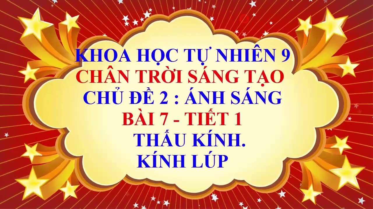 Khoa học tự nhiên 9 - Chân trời sáng tạo - Chủ đề 2 - Bài 7 - Thấu kính | Kính lúp - Tiết 1