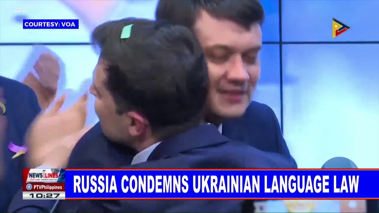 GLOBAL NEWS: Russia condemns Ukrainian language law