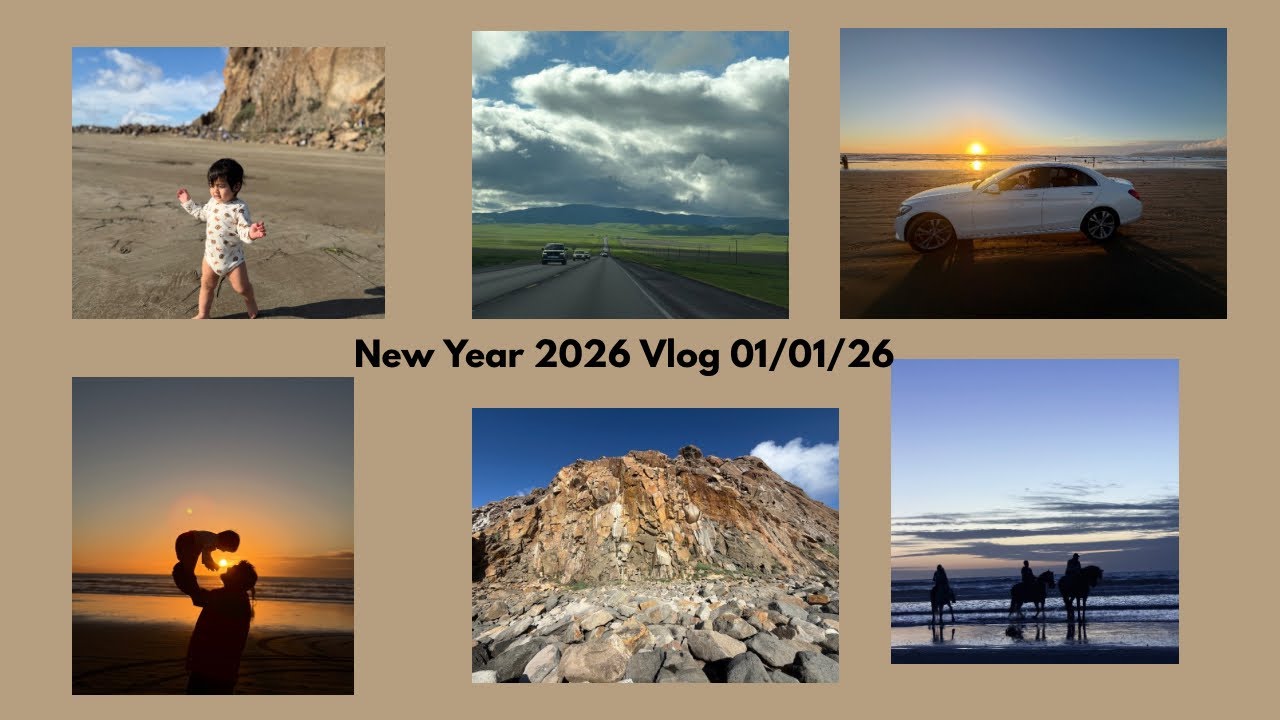 Morro Bay Rock & Pismo Drive-On Beach| #newyear2026 #newyeartrip #california #travelvlog #familytime
