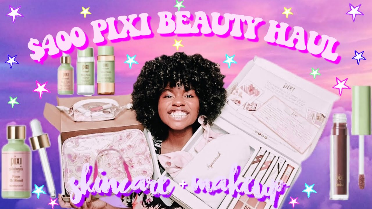 PIXI BEAUTY HAUL | $400 WORTH OF *NEW* PIXI BEAUTY SKINCARE AND MAKEUP | Iyannah Pierre