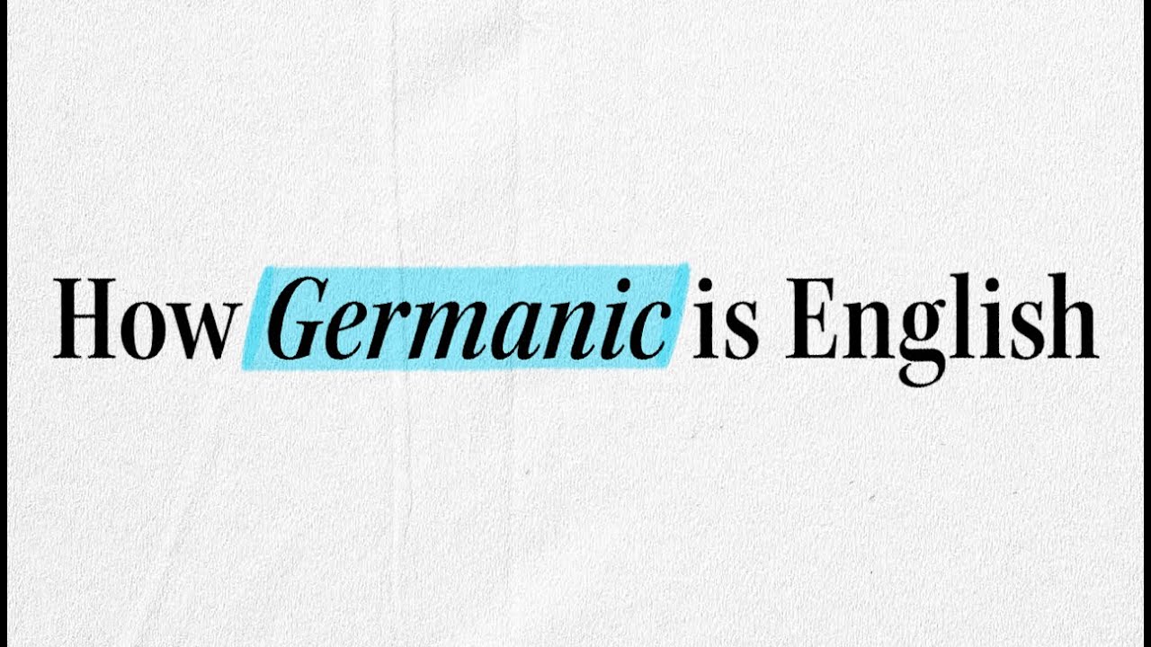 How Germanic is English?