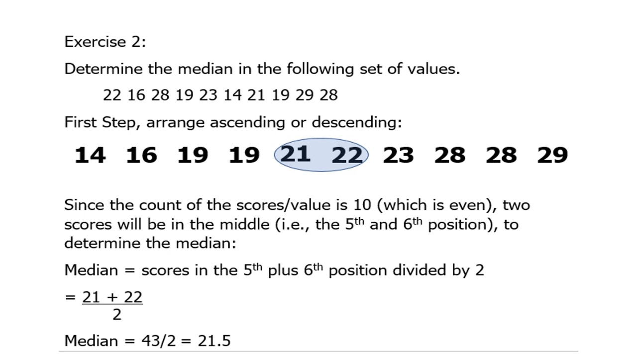 Measure Central Tendency and Measure of Dispersion