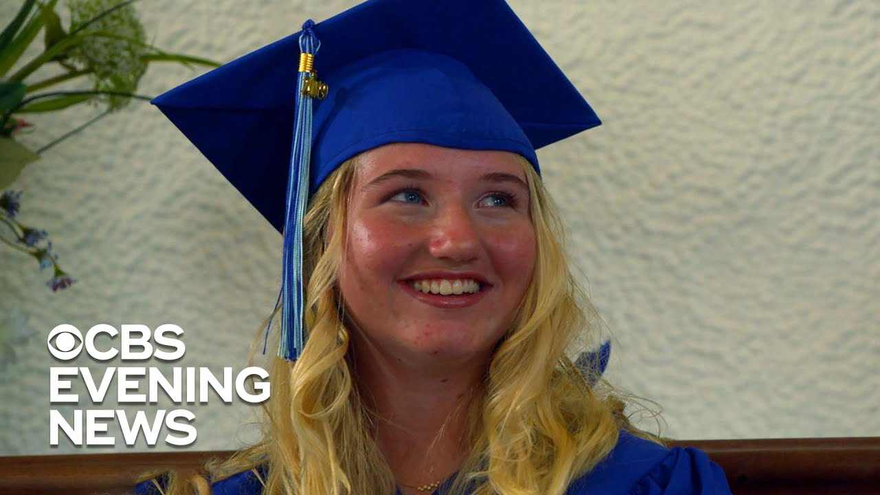 The last student from a small, remote island school graduates