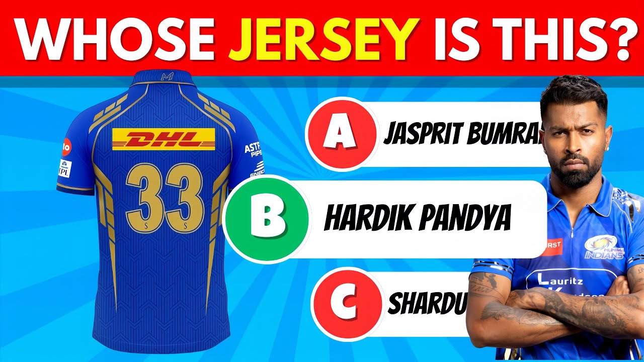 Can You Guess the IPL Players by Their Jersey Number? 🏏🔥 | IPL quiz