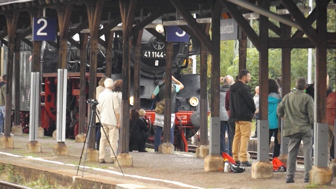 Sonderzug in Neukieritzsch anl&auml;sslich 175 Jahre S&auml;chsisch-Bayerischen Eisenbahn