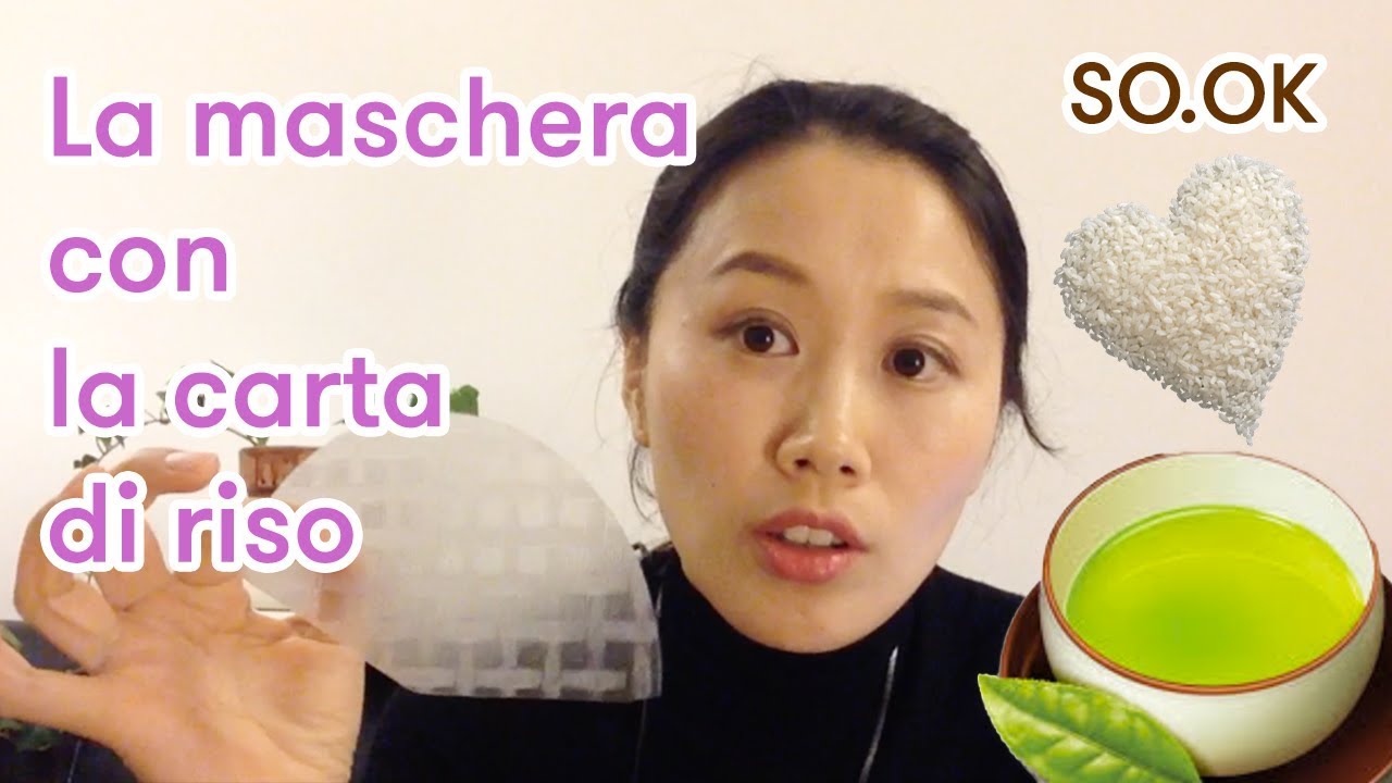 La maschera low cost / la carta di riso e tè verde | SO.OK