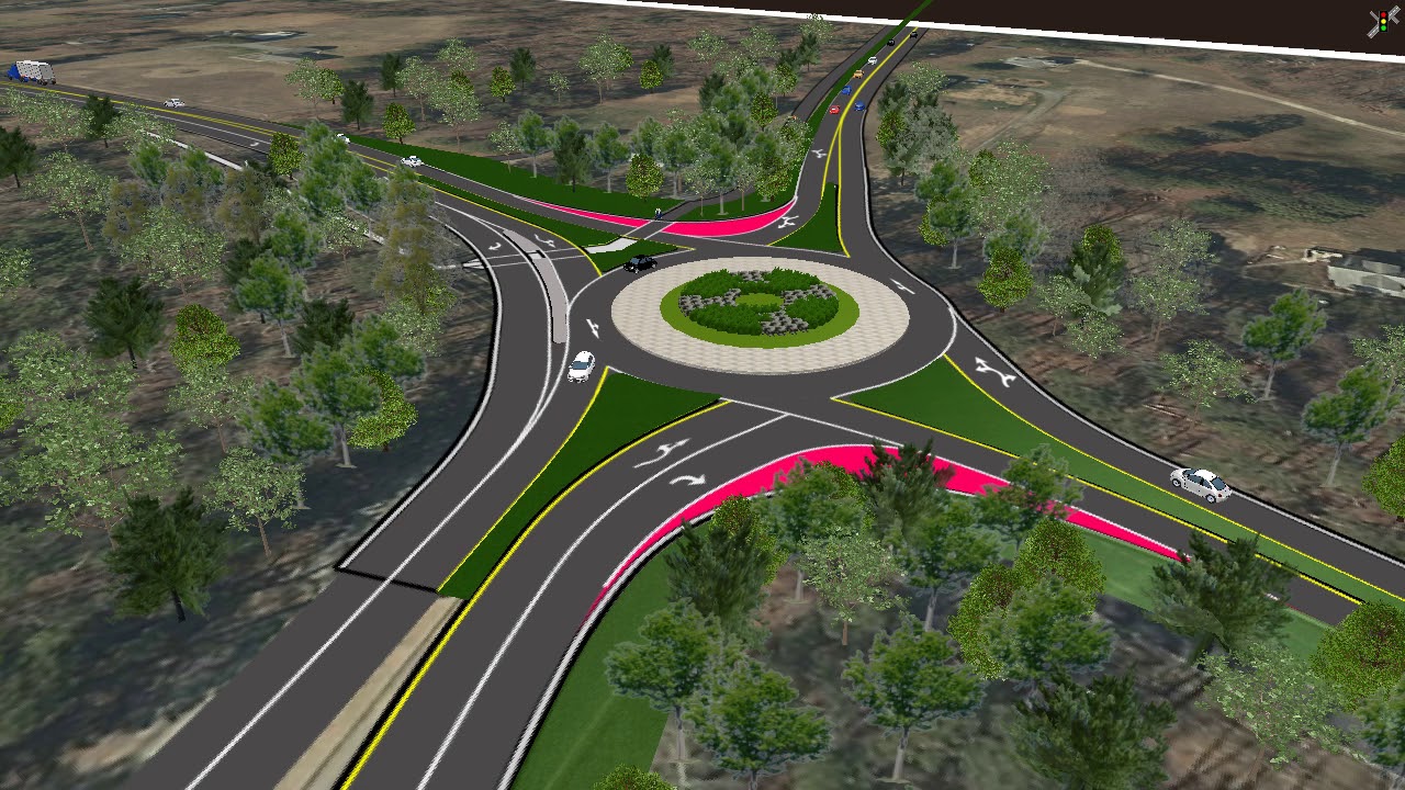 Woodman Road Roundabout Traffic Simulation