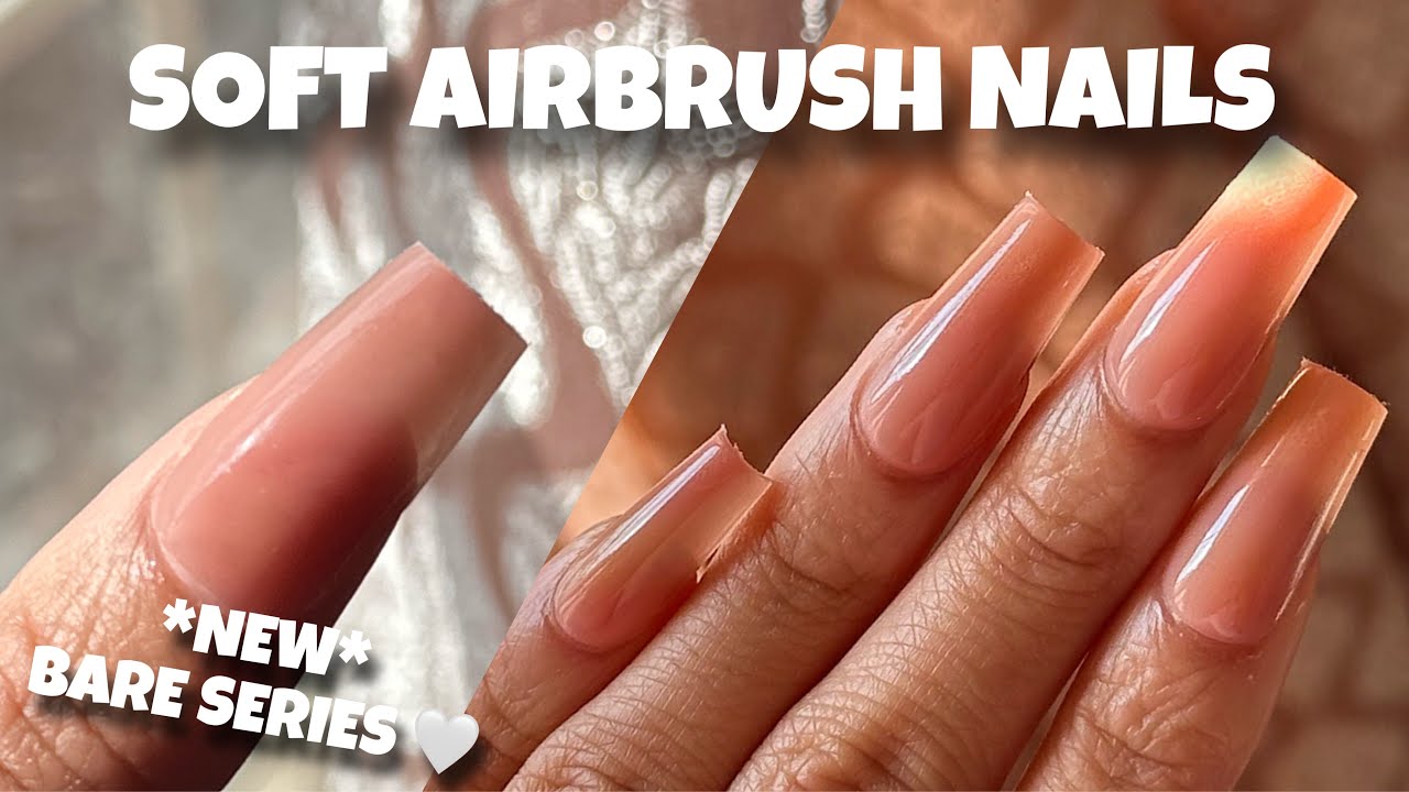 Мягкий аэрографический маникюр от BTArtboxNails, новая серия Bare Series 😍